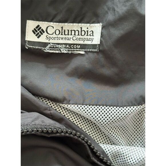 Columbia Men's Omni-Shade Windbreaker Jacket Black Hooded Full Zip Size XXL - Picture 4 of 5